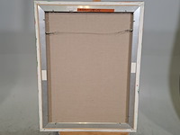 Acryl schilderij, maya wildevuur (1944-2023), vrouw india, 2001 - afbeelding 7 van  8