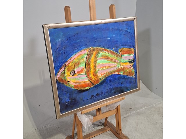 Acryl schilderij, maya wildevuur (1944-2023) - afbeelding 3 van  9