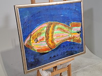 Acryl schilderij, maya wildevuur (1944-2023) - afbeelding 3 van  9