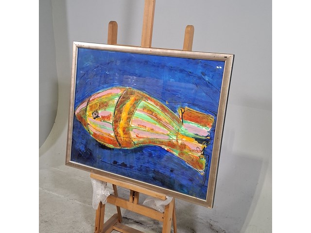 Acryl schilderij, maya wildevuur (1944-2023) - afbeelding 4 van  9