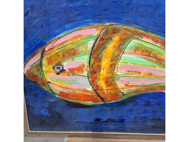 Acryl schilderij, maya wildevuur (1944-2023) - afbeelding 5 van  9