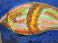 Acryl schilderij, maya wildevuur (1944-2023) - afbeelding 5 van  9