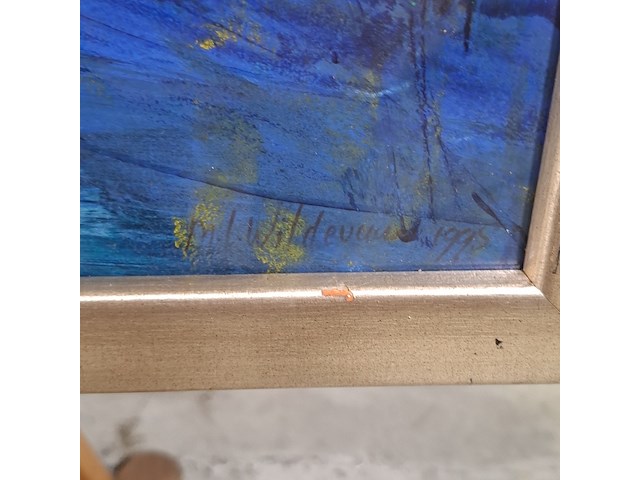 Acryl schilderij, maya wildevuur (1944-2023) - afbeelding 7 van  9