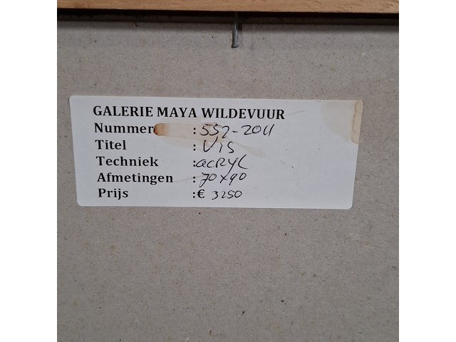 Acryl schilderij, maya wildevuur (1944-2023) - afbeelding 9 van  9