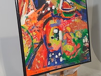 Acryl schilderij, maya wildevuur, abstract, 1997 - afbeelding 3 van  8