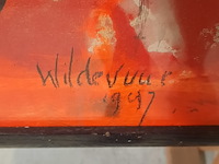 Acryl schilderij, maya wildevuur, abstract, 1997 - afbeelding 5 van  8