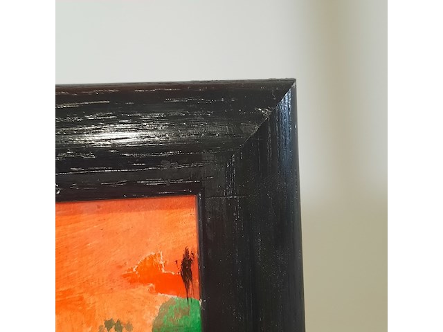 Acryl schilderij, maya wildevuur, abstract, 1997 - afbeelding 6 van  8