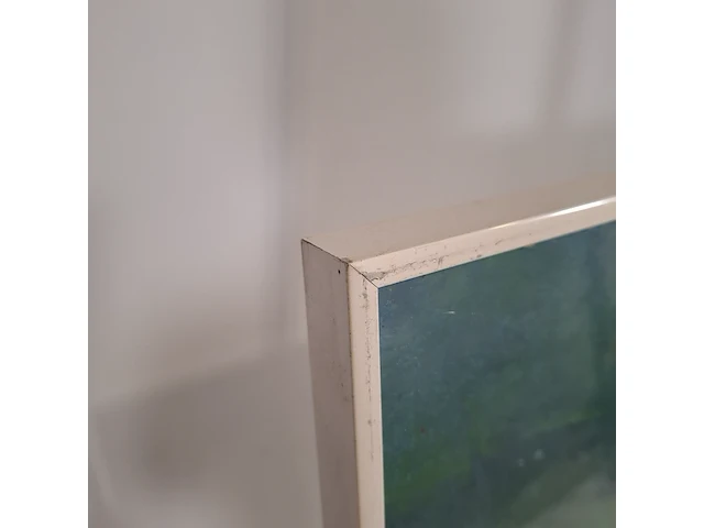 Acryl schilderij, maya wildevuur, bloemenveld, 1990 - afbeelding 6 van  9