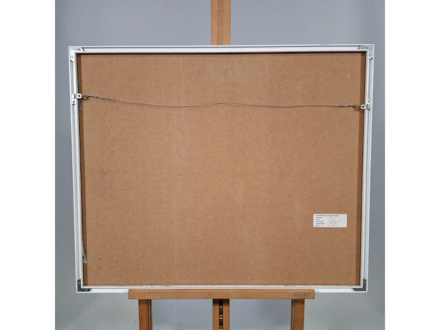 Acryl schilderij, maya wildevuur, bloemenveld, 1990 - afbeelding 7 van  9