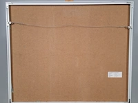 Acryl schilderij, maya wildevuur, bloemenveld, 1990 - afbeelding 7 van  9