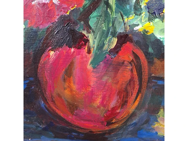 Acryl schilderij, maya wildevuur, boeket - afbeelding 9 van  11
