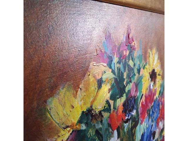 Acryl schilderij, maya wildevuur, boeket - afbeelding 10 van  11
