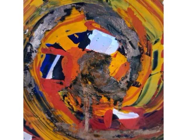 Acryl schilderij, maya wildevuur, compositie - afbeelding 12 van  14