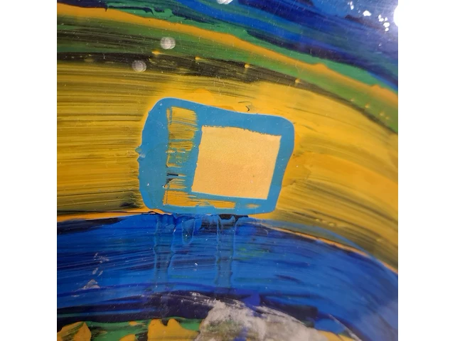 Acryl schilderij, maya wildevuur, compositie - afbeelding 14 van  14