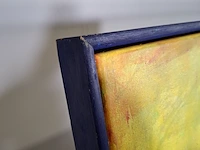 Acryl schilderij, maya wildevuur, dame, 1993 - afbeelding 7 van  9
