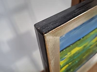 Acryl schilderij, maya wildevuur, hollands landschap, 2003 - afbeelding 6 van  8