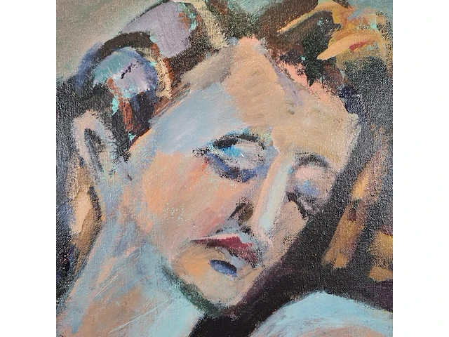 Acryl schilderij, maya wildevuur, karin, 1988 - afbeelding 2 van  8