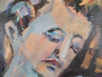 Acryl schilderij, maya wildevuur, karin, 1988 - afbeelding 2 van  8