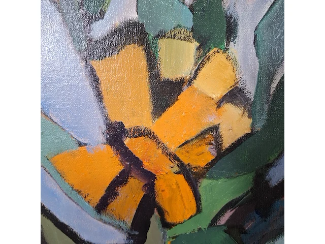 Acryl schilderij, maya wildevuur, karin, 1988 - afbeelding 3 van  8