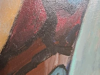 Acryl schilderij, maya wildevuur, karin, 1988 - afbeelding 4 van  8