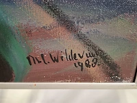 Acryl schilderij, maya wildevuur, karin, 1988 - afbeelding 5 van  8