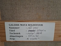Acryl schilderij, maya wildevuur, karin, 1988 - afbeelding 8 van  8