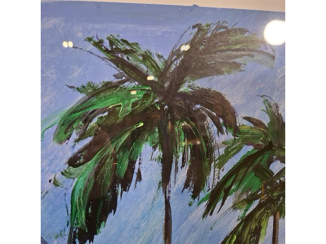 Acryl schilderij, maya wildevuur, motel vanille, 1998 - afbeelding 3 van  8