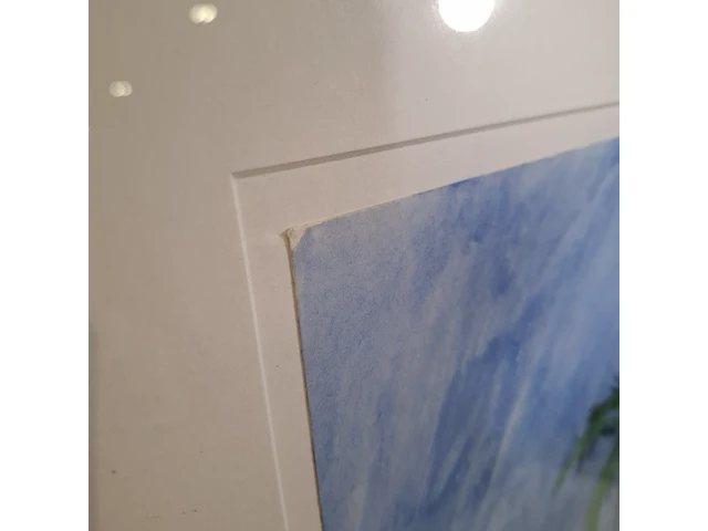 Acryl schilderij, maya wildevuur, motel vanille, 1998 - afbeelding 5 van  8