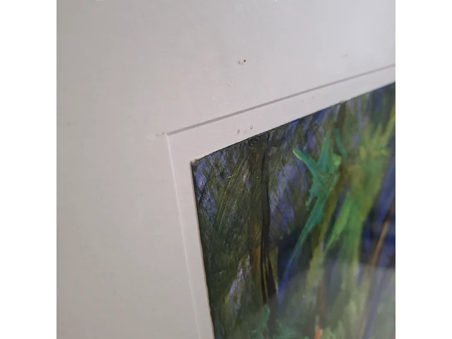 Acryl schilderij, maya wildevuur, route du plateau tahiti - afbeelding 6 van  9