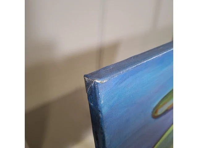 Acryl schilderij, maya wildevuur, waterlelies, 2002 - afbeelding 9 van  10