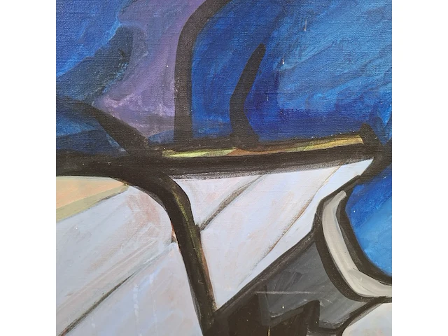 Acryl schilderij, maya wildevuur, zwangere vrouw - afbeelding 3 van  8