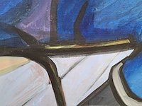 Acryl schilderij, maya wildevuur, zwangere vrouw - afbeelding 3 van  8