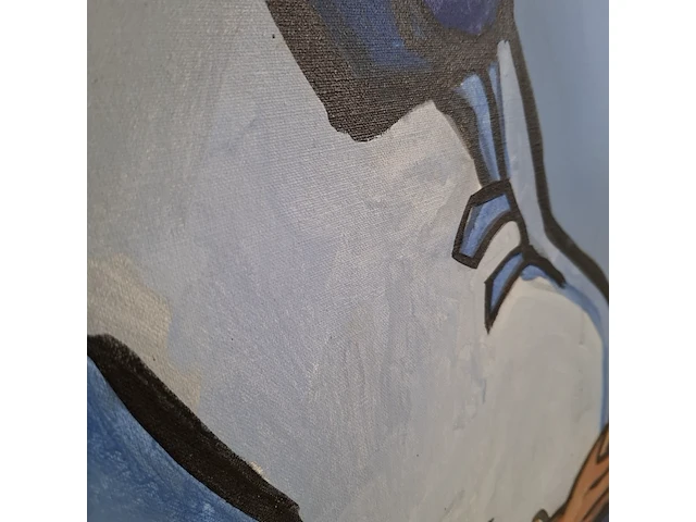Acryl schilderij, maya wildevuur, zwangere vrouw - afbeelding 4 van  8