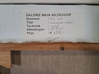Acryl schilderij, maya wildevuur, zwangere vrouw - afbeelding 8 van  8