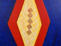 Acryl schilderij op doek maya wildevuur (1944-2023), abstract, bouwjaar 1994