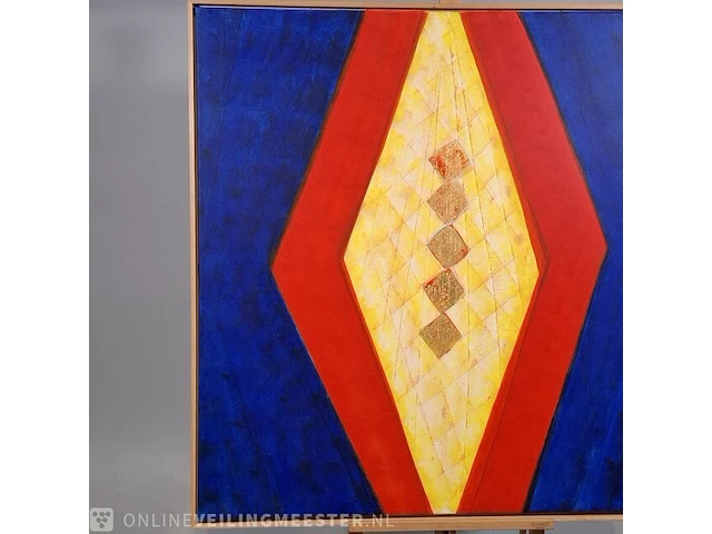 Acryl schilderij op doek maya wildevuur (1944-2023), abstract, bouwjaar 1994 - afbeelding 4 van  10