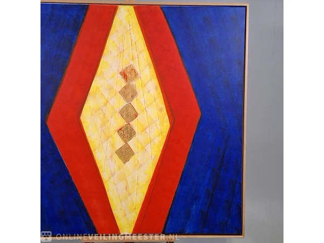 Acryl schilderij op doek maya wildevuur (1944-2023), abstract, bouwjaar 1994 - afbeelding 5 van  10