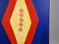 Acryl schilderij op doek maya wildevuur (1944-2023), abstract, bouwjaar 1994 - afbeelding 5 van  10
