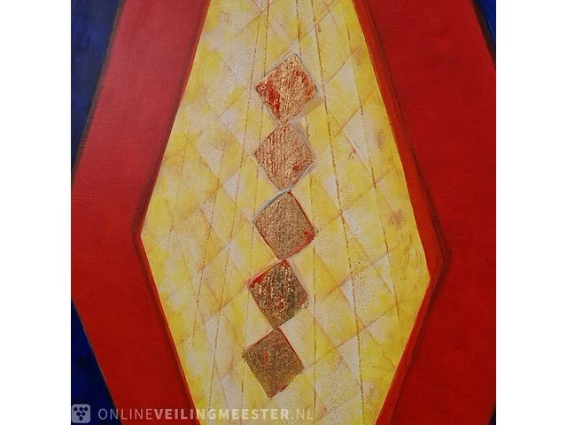 Acryl schilderij op doek maya wildevuur (1944-2023), abstract, bouwjaar 1994 - afbeelding 6 van  10
