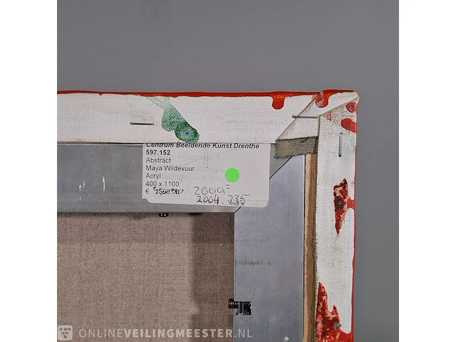 Acryl schilderij op doek maya wildevuur (1944-2023), abstract, bouwjaar 2004 - afbeelding 8 van  8