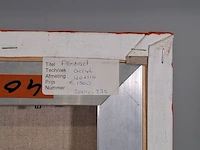 Acryl schilderij op doek maya wildevuur (1944-2023), abstract, bouwjaar 2004 - afbeelding 8 van  8