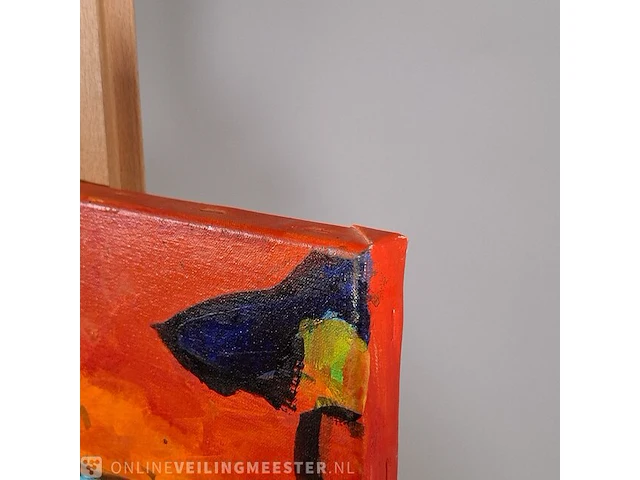Acryl schilderij op doek maya wildevuur (1944-2023), abstract ii, bouwjaar 2004 - afbeelding 7 van  9