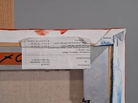 Acryl schilderij op doek maya wildevuur (1944-2023), abstract ii, bouwjaar 2004 - afbeelding 9 van  9