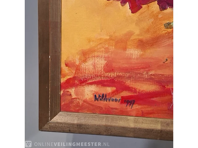 Acryl schilderij op doek maya wildevuur (1944-2023), boeket, bouwjaar 1997 - afbeelding 6 van  10