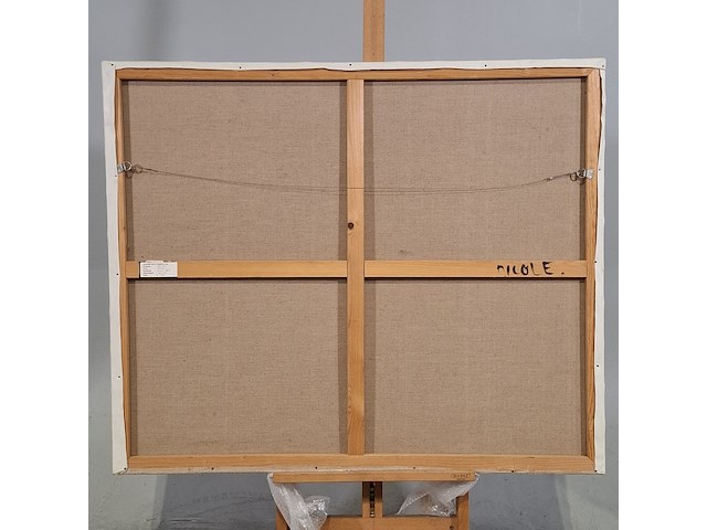 Acryl schilderij op doek, maya wildevuur (1944-2023), nicole, 1988 - afbeelding 6 van  7