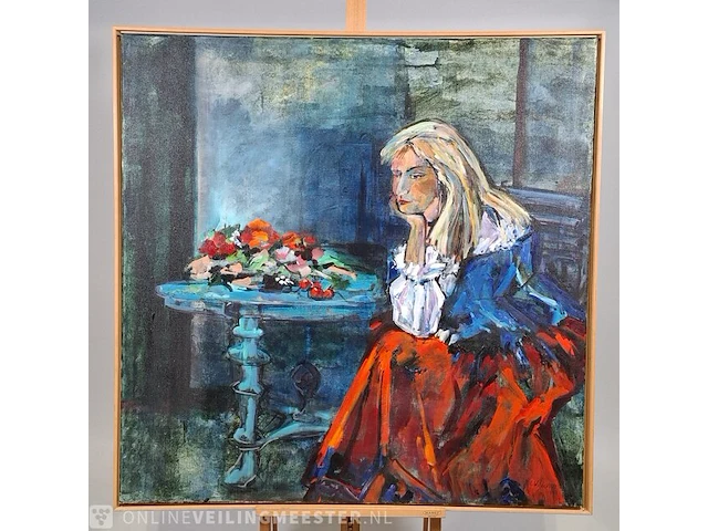 Acryl schilderij op doek maya wildevuur (1944-2023), pascalle , bouwjaar 1991 - afbeelding 5 van  12