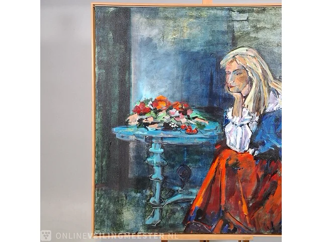 Acryl schilderij op doek maya wildevuur (1944-2023), pascalle , bouwjaar 1991 - afbeelding 6 van  12