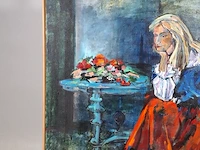 Acryl schilderij op doek maya wildevuur (1944-2023), pascalle , bouwjaar 1991 - afbeelding 6 van  12