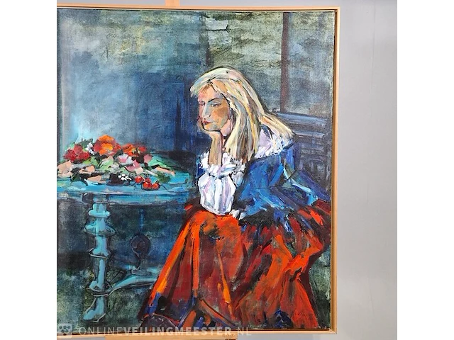 Acryl schilderij op doek maya wildevuur (1944-2023), pascalle , bouwjaar 1991 - afbeelding 7 van  12