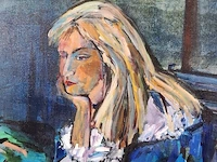 Acryl schilderij op doek maya wildevuur (1944-2023), pascalle , bouwjaar 1991 - afbeelding 8 van  12